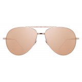 Linda Farrow - 518 C3 Aviator Sunglasses - Rose Gold - Linda Farrow Eyewear