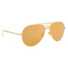 Linda Farrow - 518 C1 Aviator Sunglasses - Gold - Linda Farrow Eyewear
