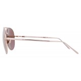 Linda Farrow - 518 C3 Aviator Sunglasses - Rose Gold - Linda Farrow Eyewear