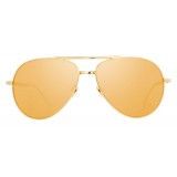 Linda Farrow - 518 C1 Aviator Sunglasses - Gold - Linda Farrow Eyewear