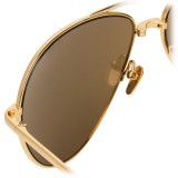 Linda Farrow - 518 C1 Aviator Sunglasses - Gold - Linda Farrow Eyewear