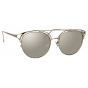 Linda Farrow - 682 C2 Aviator Sunglasses - White Gold - Linda Farrow Eyewear