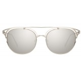 Linda Farrow - 682 C2 Aviator Sunglasses - White Gold - Linda Farrow Eyewear