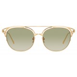 Linda Farrow - 682 C5 Aviator Sunglasses - Yellow Gold - Linda Farrow Eyewear