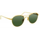 Linda Farrow - Occhiali da Sole Ovali 623 C5 - Oro Giallo - Linda Farrow Eyewear