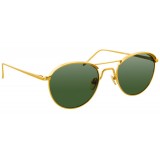 Linda Farrow - Occhiali da Sole Ovali 623 C5 - Oro Giallo - Linda Farrow Eyewear