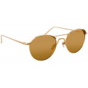 Linda Farrow - Occhiali da Sole Ovali 623 C1 - Oro Giallo - Linda Farrow Eyewear