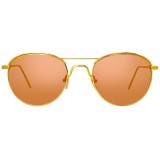 Linda Farrow - 623 C4 Oval Sunglasses - Yellow Gold - Linda Farrow Eyewear