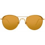Linda Farrow - Occhiali da Sole Ovali 623 C1 - Oro Giallo - Linda Farrow Eyewear