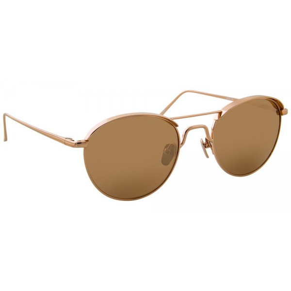 Linda Farrow - 623 C3 Oval Sunglasses - Rose Gold - Linda Farrow Eyewear