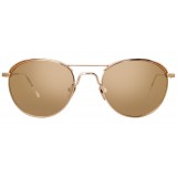 Linda Farrow - Occhiali da Sole Ovali 623 C3 - Oro Rosa - Linda Farrow Eyewear