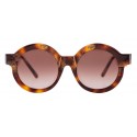 Kuboraum - Mask K14 - Havana e Bronzo - K14 HS KL - Occhiali da Sole - Kuboraum Eyewear