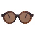 Kuboraum - Mask K14 - Marroni - K14 BRW - Occhiali da Sole - Kuboraum Eyewear