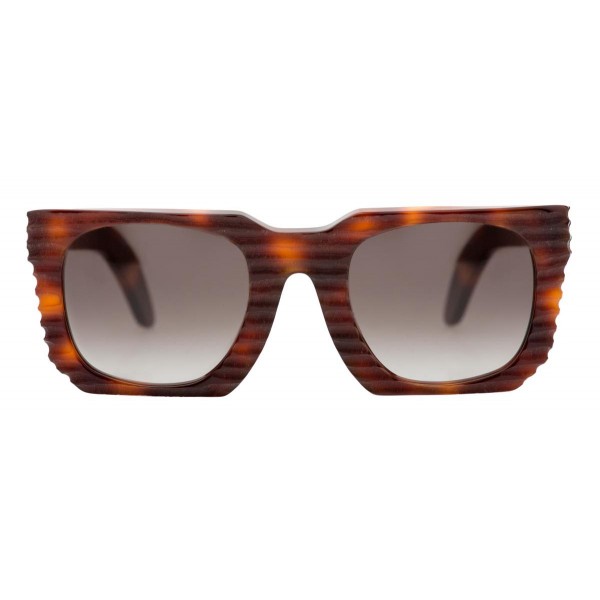 Kuboraum - Mask U3 - Havana - U3 HS LY - Sunglasses - Kuboraum Eyewear