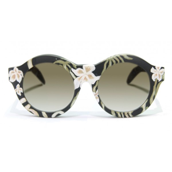 Kuboraum - Mask A2 - Black Flora - A2 Flora - Sunglasses - Kuboraum Eyewear