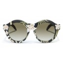 Kuboraum - Mask A2 - Black Flora - A2 Flora - Sunglasses - Kuboraum Eyewear