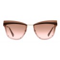 Prada - Prada Cinéma - Cocoa & Pale Gold Cat Eye Sunglasses - Prada Cinéma Collection - Sunglasses - Prada Eyewear