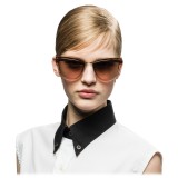 Prada - Prada Cinéma - Black & Pale Gold Cat Eye Sunglasses - Prada Cinéma Collection - Sunglasses - Prada Eyewear