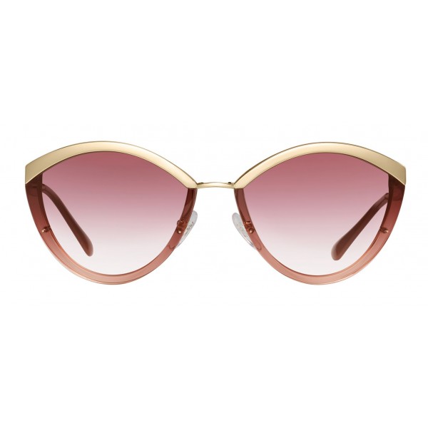 Prada - Prada Cinéma - Occhiali Ovali in Rosa Cristallo - Prada Cinéma Collection - Occhiali da Sole - Prada Eyewear