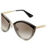 Prada - Prada Cinéma - Gray Crystal Oval Sunglasses - Prada Cinéma Collection - Sunglasses - Prada Eyewear
