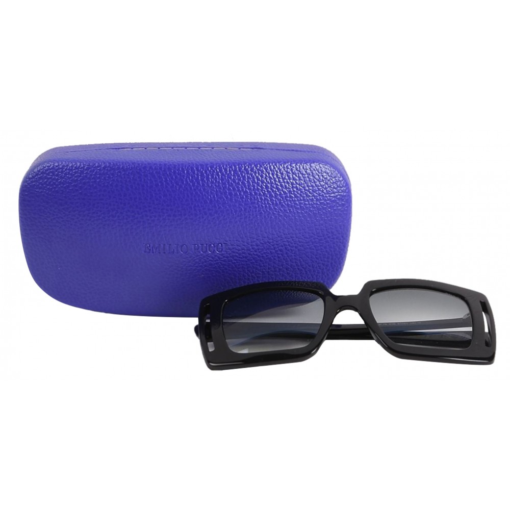 Emilio Pucci - Black Square Sunglasses - 46549541HX - Sunglasses ...