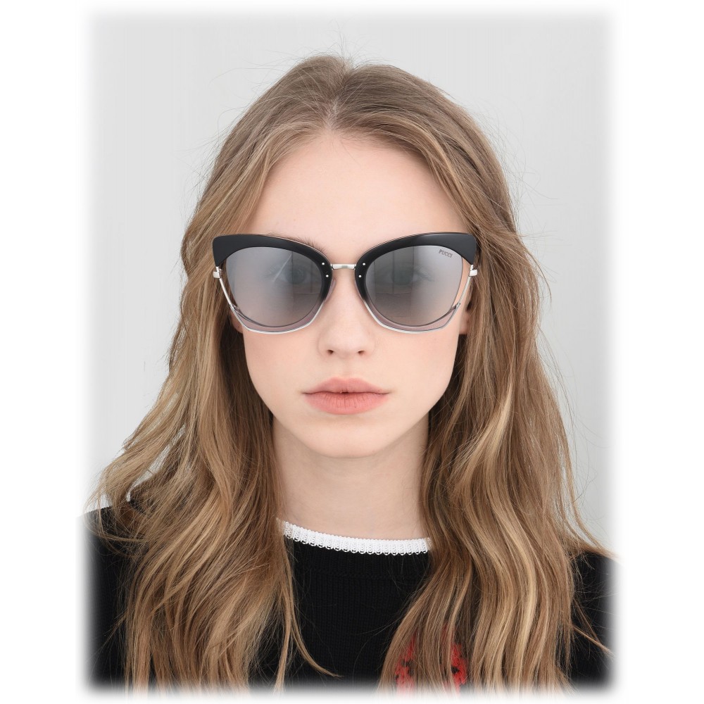 Emilio Pucci - Grey Cat-Eye Sunglasses - 46549544EA - Sunglasses ...