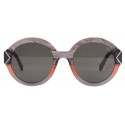 Emilio Pucci - Grey Round Sunglasses - 46549553QU - Sunglasses - Emilio Pucci Eyewear