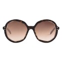 Emilio Pucci - Brown Round Sunglasses - 46576934SL - Sunglasses - Emilio Pucci Eyewear