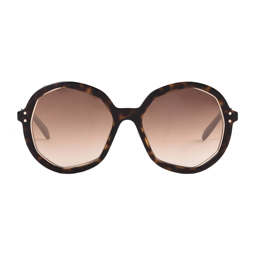 Emilio Pucci - Brown Round Sunglasses - 46576934SL - Sunglasses ...
