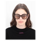 Emilio Pucci - Brown Round Sunglasses - 46576934SL - Sunglasses - Emilio Pucci Eyewear