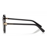 Jimmy Choo - Mori - Black Rounded Acetate Sunglasses with Stud Detailing - Sunglasses - Jimmy Choo Eyewear