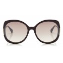 Jimmy Choo - Lila - Occhiali da Sole Prugna Quadrati - Occhiali da Sole - Jimmy Choo Eyewear