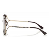 Jimmy Choo - Lila - Occhiali da Sole Prugna Quadrati - Occhiali da Sole - Jimmy Choo Eyewear