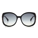 Jimmy Choo - Lila - Black Square Frame Sunglasses - Sunglasses - Jimmy Choo Eyewear