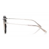 Jimmy Choo - Bobby - Occhiali da Sole con Montatura Rotonda con Perle Nere con Stelle Perforate - Jimmy Choo Eyewear