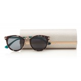 Jimmy Choo - Raffy - Occhiali da Sole con Montatura Rotonda Havana e Verdi - Jimmy Choo Eyewear