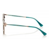 Jimmy Choo - Raffy - Havana and Green Round Framed Sunglasses - Sunglasses - Jimmy Choo Eyewear