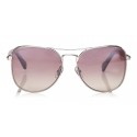 Jimmy Choo - Sheena - Occhiali da Sole Aviator in Metallo Palladio - Jimmy Choo Eyewear