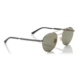 Jimmy Choo - Dave - Black and Gold Metal Aviator Sunglasses with Mirror Lenses - Jimmy Choo Eyewear