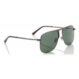 Jimmy Choo - Dan - Dark Ruthenium Square Frame Sunglasses with Green Lenses - Jimmy Choo Eyewear