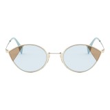 Fendi - Cut-Eye - Gold Cat-Eye Sunglasses - Sunglasses - Fendi Eyewear