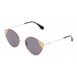 Fendi - Cut-Eye - Gold Cat-Eye Tulip Sunglasses - AI18 Fashion Show - Sunglasses - Fendi Eyewear