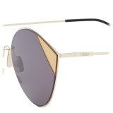 Fendi - Cut-Eye - Occhiali da Sole Cat-Eye Tulip Color Oro - Sfilata AI18 - Occhiali da Sole - Fendi Eyewear