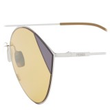 Fendi - Cut-Eye - Occhiali da Sole Cat-Eye Tulip Color Argento - Sfilata AI18 - Occhiali da Sole - Fendi Eyewear