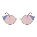 Fendi - Cut-Eye - Pink & Blue Cat-Eye Sunglasses - Sunglasses - Fendi Eyewear