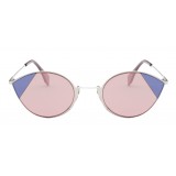Fendi - Cut-Eye - Occhiali da Sole Cat-Eye Color Rosa e Blu - Occhiali da Sole - Fendi Eyewear