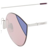 Fendi - Cut-Eye - Pink & Blue Cat-Eye Sunglasses - Sunglasses - Fendi Eyewear