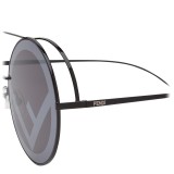 Fendi - Run Away - Black Oversize Sunglasses - Fashion Week 17 - Sunglasses - Fendi Eyewear