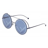 Fendi - Run Away - Occhiali da Sole Oversize Blu - Sfilata FW17 - Occhiali da Sole - Fendi Eyewear