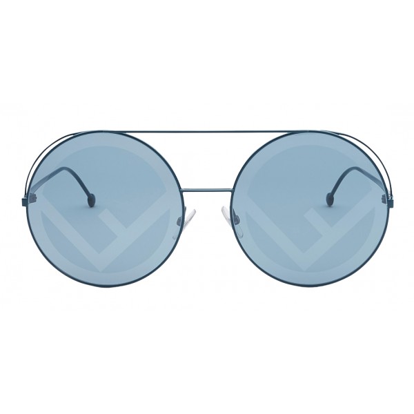 Fendi - Run Away - Occhiali da Sole Oversize Verdi - Occhiali da Sole - Fendi Eyewear